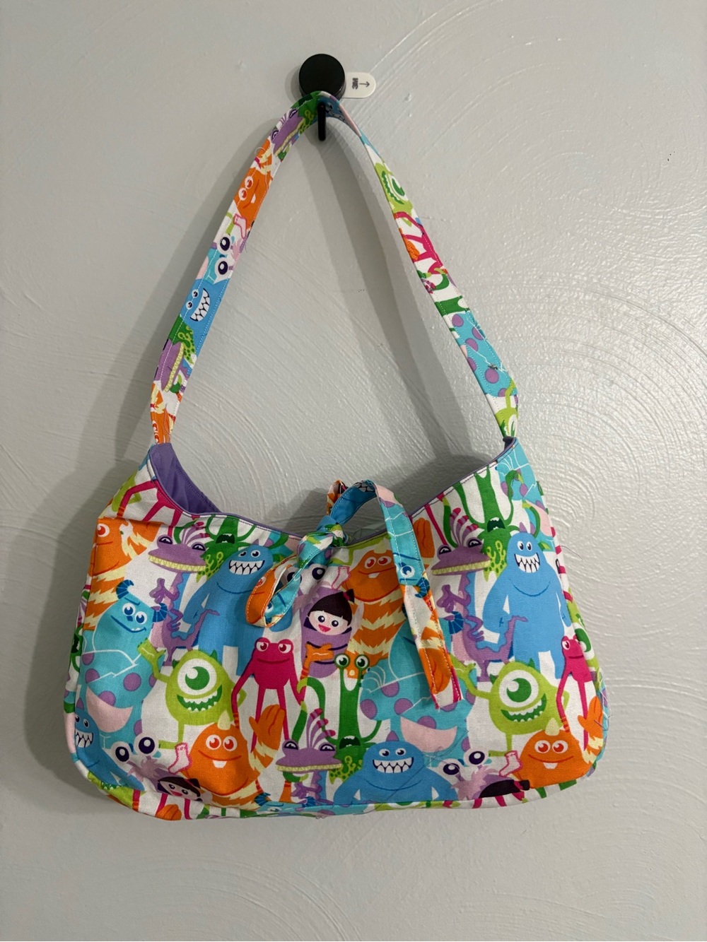 Handmade Disney Monsters Inc Shoulder Bag Purse Disney Pixar Colorful Custom